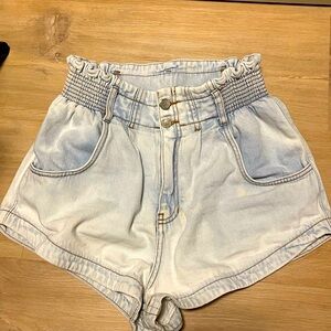 FARM RIO Light Blue Denim Women Shorts